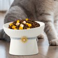 thumbnail image 6 of Ceramic Raised Cat Bowls for Cat Dog Elevated Cat Dishes Drinking Bowl Non Spillage Portable Container Water Dispenser Feeding Station Pet Feeder, 6 of 8
