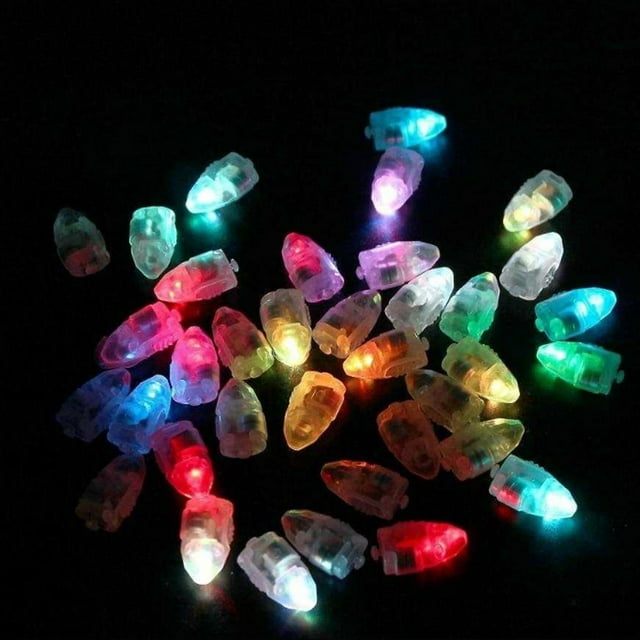 LHCER LED Light Decor,100Pcs Innovative Shape Balloon Light LED Luminous Lamp for Home Party Wedding Decoration,Ball Light