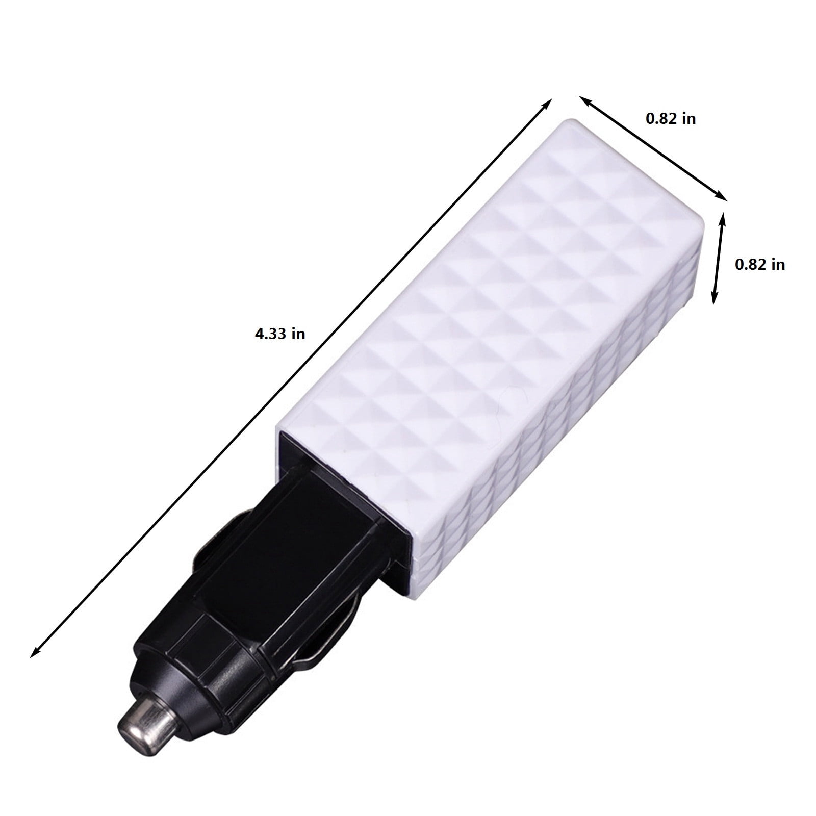 Latrodar Car Purifier Plug-in Car Freshener Gadgets Ionic Car Deodorizer Removes & Pet & Food Odor White Durable