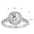 thumbnail image 5 of SuperJeweler 1 3/4 Carat Halo Diamond Engagement Ring In 14 Karat White Gold For Women, 5 of 6