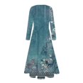 thumbnail image 5 of FrzhBrz Women's Long Sleeve Maxi Dresses Printed Loose Fall/winter Fashion Dresses with Pockets, 5 of 7