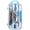Blue, variant on Marte Vanci 10 Pieces Math Geometry Tool Set with Storage Box, Compasses Rulers Protractor Sharpener Lead Refills, a Starter Drafting Kit