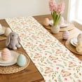thumbnail image 5 of PEIBang Easter Table Runner 13x71 Inch,Floral Bunny Design for Spring Party Indoor Outdoor Dining Table Decor, 5 of 6