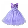 thumbnail image 2 of SYNPOS Sleeveless Knee-Length Flower Princess Sequin Dress, (Girl's), 2 of 10