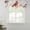 Red, variant on Red Bird Flowers Tie Up Valance Curtains for Windows, Kitchen Curtains Window Treatments, Retro Rustic Animal Floral Branches Short Window Shades Valances for Bedroom Bathroom Cafe 42"x18"