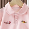 thumbnail image 5 of Faraee Toddler Baby Girl Clothes Summer Outfits Short Sleeve Polo Shirt Casual Shorts Set 2 Piece Little Kids Solid Outfit Pink 3-4 Years, 5 of 9