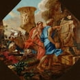 thumbnail image 3 of Castiglione, Giovanni Benedetto 12x12 Black Modern Framed Museum Art Print Titled - Arcadian Shepherds, 3 of 5