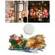 thumbnail image 3 of Luz LED decorativa de Papá Noel para Navidad, decoración de ventana navideña, silueta grande Trineo, 3 of 9