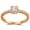 Rose, variant on Round Engagement Ring for Women by Ginger Lyne .5 Ct Simulated Diamond Sterling Silver Wedding Rings