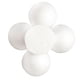 thumbnail image 2 of 5 bolas de espuma de poliestireno blanco para modelado infantil (120 mm), 2 of 7