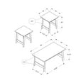 thumbnail image 2 of Monarch Specialties Table Set, 3pcs Set, Coffee, End, Side, Accent, Living Room, Laminate, Brown, Transitional, 2 of 3