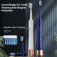 thumbnail image 2 of Electric Toothbrush Sonic USB Rechargeable with 3 Heads waterproof for Kid Adult Use, 2 of 6