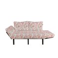 thumbnail image 2 of Love Futon Couch, Romantic Pastel Colored Scribble Random Shapes Hearts Springtime Floral, Daybed with Metal Frame Upholstered Sofa for Living Dorm, Loveseat, Pale Green Blush Brown, by Ambesonne, 2 of 4