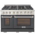 thumbnail image 6 of Professional 48-in Propane Gas Range Oven in Cement Gray w/ True Simmer Burners, 6 of 14