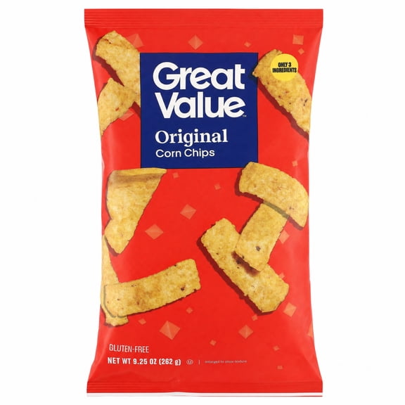 Great Value Original Corn Chips, 9.25 oz