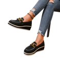 thumbnail image 5 of Willtoo Orthopedics Womens Wedge Platform Loafers Slip On Faux Suede Casual Shoes Round Toe Comfort Moccasins Fashion Walking Shoes, 5 of 5