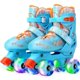 thumbnail image 1 of 4-wheel skates Adjustable boy girl Wheel Led 18-23 cm Size S blue, 1 of 4