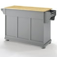 thumbnail image 6 of Crosley Furniture Alexandria Natural Wood Top Kitchen Island in Gray/Natural, 6 of 13