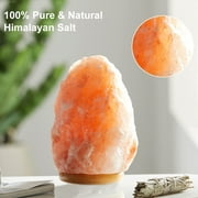 FANHAO Himalayan Salt Lamp 16 Colors, LED Night Light, USB Remote Control, 5-6 inch Height, Decor