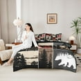 thumbnail image 4 of Feelyou Western Hunting Twin Bedding Sets 7pcs, Buffalo Bedding Comforter Set, 4 of 7