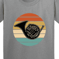thumbnail image 4 of Inktastic French Horn Retro Music Sunset Youth T-Shirt, 4 of 5