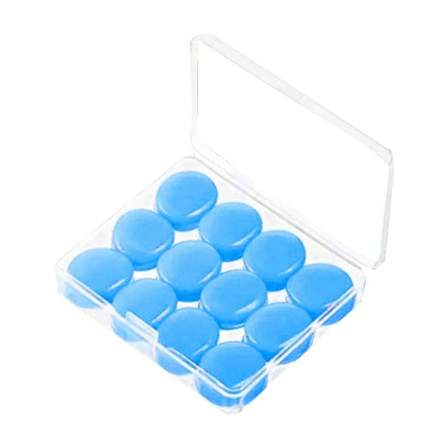 10 Paires de Bouchons d'Oreilles Réutilisables en Silicone, Bouchons d'Oreilles Antibruit Doux avec Étui pour Concert de Natation 40dB NRR (Multicolore)