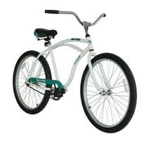 TITAN Retro Beach Cruiser Bicycle for Men Women with 19 Inch Steel Frame, Wide Bike Seat & Adjustable Handlebars