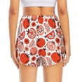 thumbnail image 4 of Goofa Hand Drawn Tomatoes Printed Women 2 in 1 Running Shorts,Quick Dry Athletic Workout Shorts,High Waisted Athletic Shorts with Liner Pockets-Medium, 4 of 9