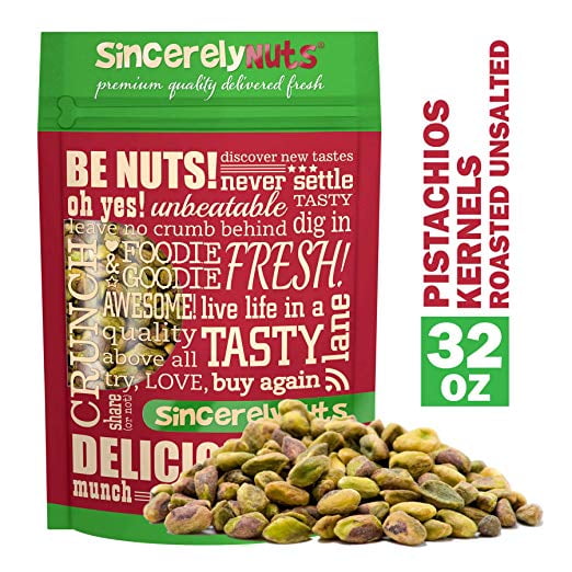Sincerely Nuts Pistachio Kernels, Roasted and Unsalted, 2 Lb Walmart