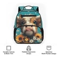 thumbnail image 5 of Yuyamidu Highland Cow Toddler Backpack for Boys Girls, 13.5 Inch Preschool Backpack with Durable Polyester and Multi-Pocket Storage, 5 of 6