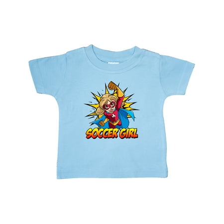 

Inktastic Soccer Girl Superhero Gift Baby Girl T-Shirt