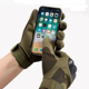 thumbnail image 3 of Guantes tácticos para motocicleta, para acampar y hacer senderismo, escalada en roca, diseño táctil, protección física, deportes, caza, guantes con dedos completos/, 3 of 5