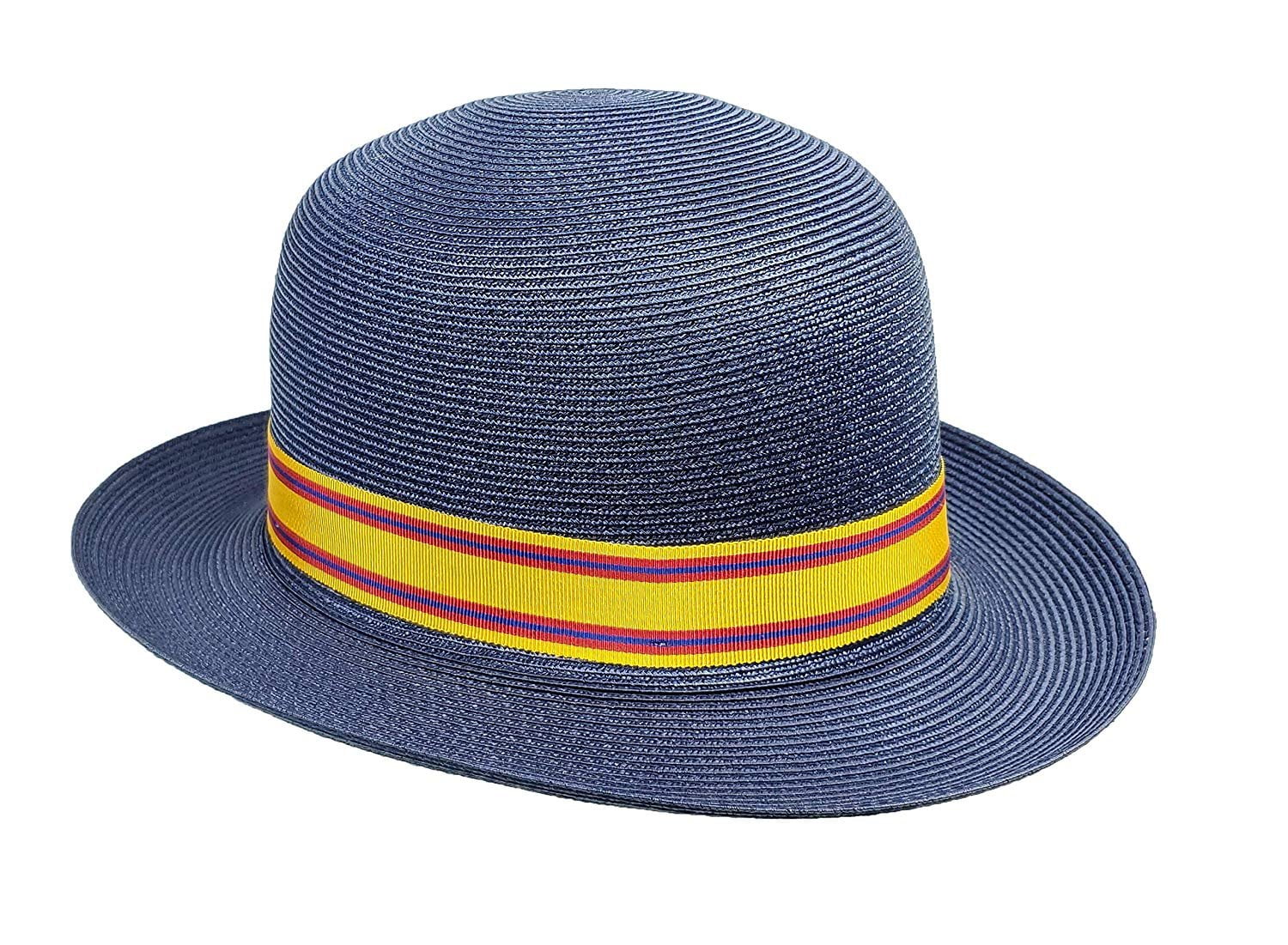 Stetson Asolare Soft Florentine Milan Straw Hat Fedora Size Medium Blue