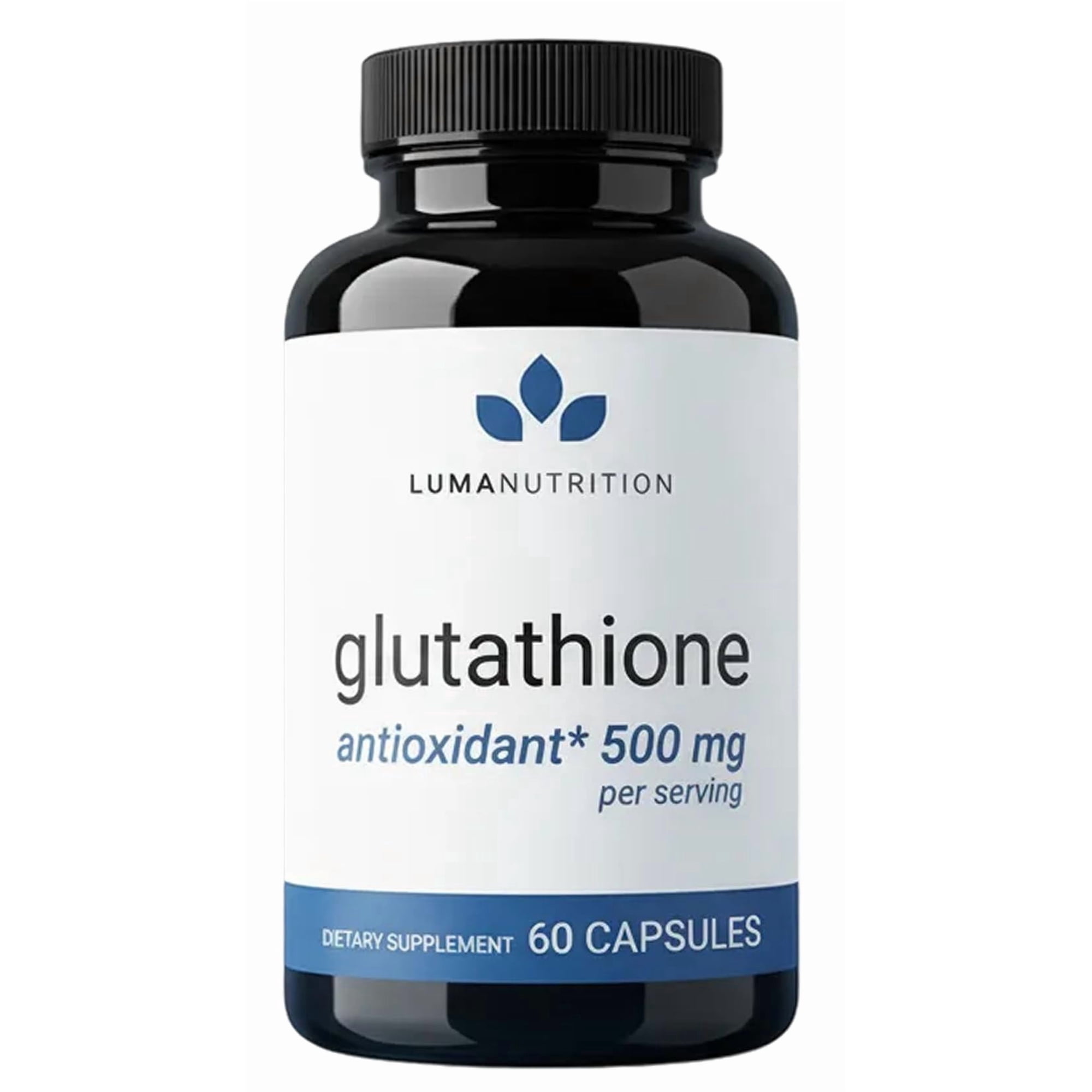 Luma Nutrition Premium Glutathione 500mg - Glutathione Supplement - Antioxidant Support - Liver Support - 60 Capsules