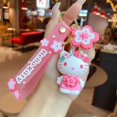 thumbnail image 1 of LLavero de muñeca Sakura Sanrio, colgante de Kuromi, Rosa Sakura, Hello Kitty, bolsa Kawaii, coches, juguetes, regalo para niñas YAOSANBAO BAO unisex, 1 of 2