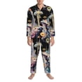 thumbnail image 3 of Daiia Cute Mushroom Landscape for Men's Long-Sleeved Pajama Set – Soft & Comfortable Sleepwear Button-Up Pajamas Cozy Lounge Wear-XX-Large, 3 of 7