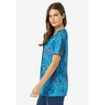 thumbnail image 3 of Woman Within Plus Size Perfect Printed Short-Sleeve Scoopneck Tee, 3 of 6