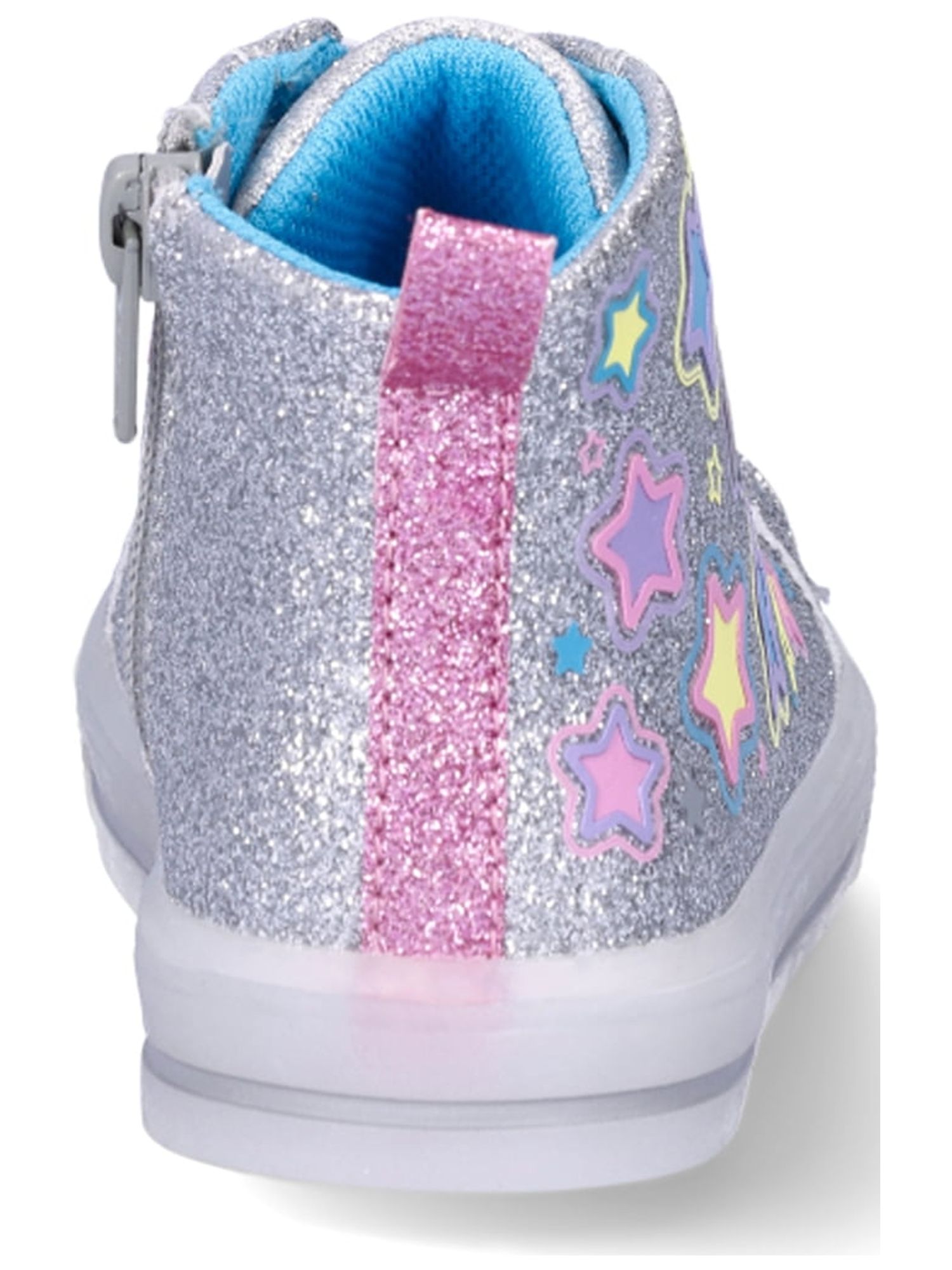 Athletic Works Toddler Girl High Top Light Up Shoes with On/Off Power Button