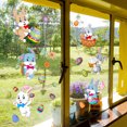thumbnail image 2 of Un conjunto de pegatinas de pared, decoración de pared de flores de conejos para sala de estar, oficina, dormitorio, cocina, pegatinas extraíbles JAMW Sencillez, 2 of 4