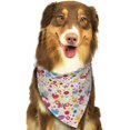 thumbnail image 6 of Naloa Cute Butterfly Flowers Dog Bandanas 1PC Washable Triangle Dog Scarfs Premium Durable Fabric, for Small Medium Large Dogs and Cats, 6 of 6