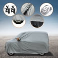 thumbnail image 7 of Universal Car Cover Outdoor Dustproof All Weather Waterproof Car Protect Silver Tone 11.8x5.7x5.2ft, 7 of 7