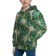 thumbnail image 2 of Sikiie Thorns Of Macro Cactus Youth Hoodie Sweatshirt Pullover Hooded Classic Casual Essentials Hoodiefor Boys Girls Kids -Medium, 2 of 6
