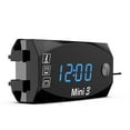 thumbnail image 1 of Labymos 3 in 1 Motorcycle Meter LED Digital Time Clock Thermometer Voltage Voltmeter Waterproof Battery, 1 of 8