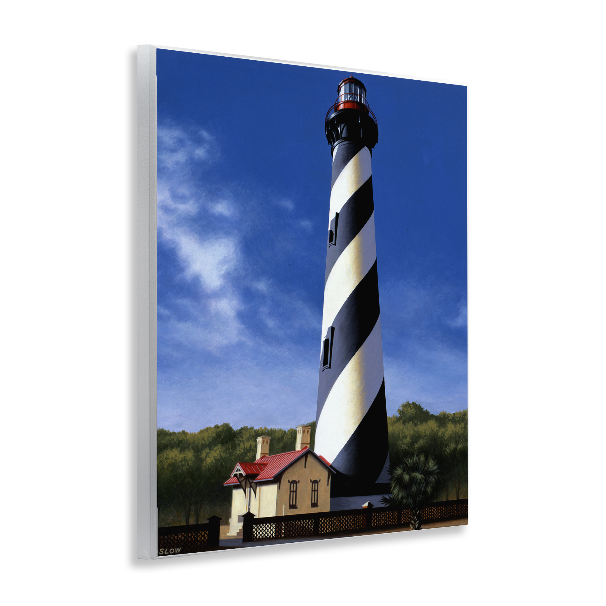 St. Augustine Lighthouse Wall Plaque Art, design by Wind River Studios