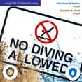 thumbnail image 5 of No Diving Allowed Sign, Pool Sign,, 5 of 8