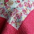 thumbnail image 2 of Rose Garden Cotton 3PC Vermicelli-Quilted Printed Quilt Set (Full/Queen Size), 2 of 4