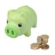 thumbnail image 2 of Alcancía de plástico, forma de cerdito, para ahorrar dinero, regalo de cumpleaños y Navidad, decoración infantil para niñas y niños (verde), 2 of 5