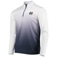 thumbnail image 2 of Men's Colosseum Navy Notre Dame Fighting Irish Team Magic Quarter-Zip Jacket, 2 of 3
