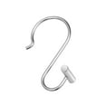 thumbnail image 2 of Utopia Alley Shower Rings Hooks, Shower Curtain Rings Hooks for Bathroom, Rust Resistant Shower Curtain Hooks Rings, Set of 12, Chrome, 2 of 10
