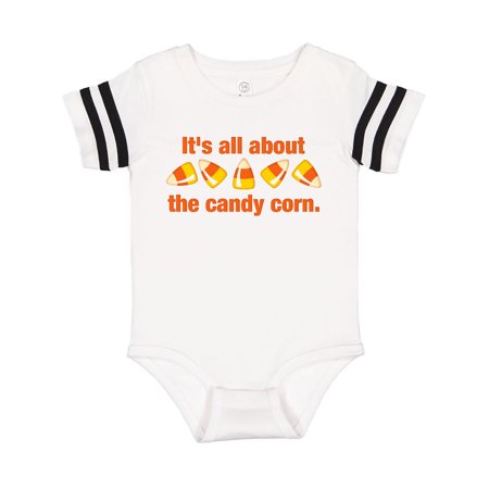 

Inktastic All About The Candy Corn Gift Baby Boy or Baby Girl Bodysuit